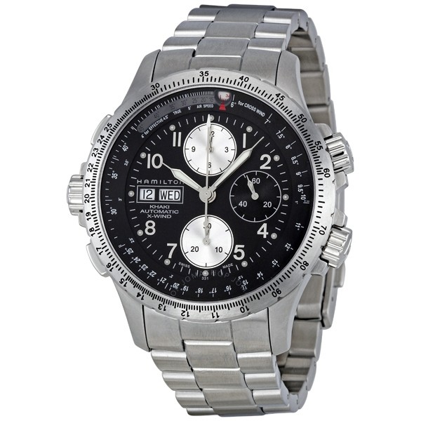 Hamilton Hamiton Khaki X Wind Black Dial Stainless Steel Watch H77616133