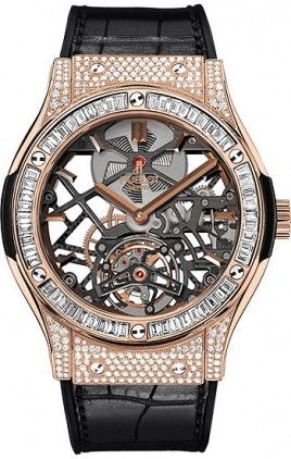 Hublot Classic Fusion Tourbillon 18k King Gold Men's Luxury Watch 505.OX.0180.LR.0904