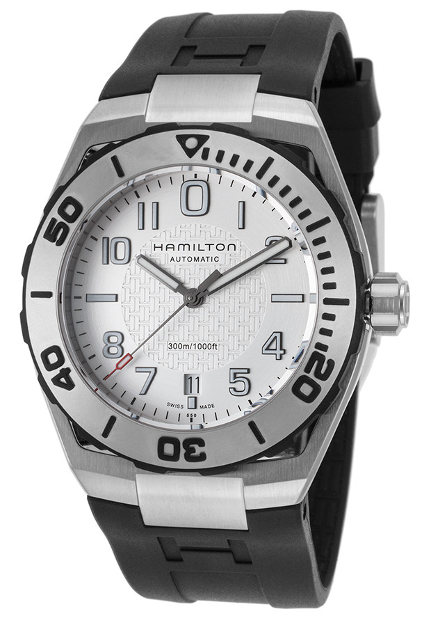 Hamilton Khaki Navy Sub Auto Automatic Silver Dial Men's Watch H78615355