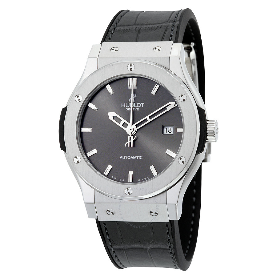 Hublot Classic Fusion Black Dial Black Leather Men's Watch 542NX7070LR 542.NX.7070.LR