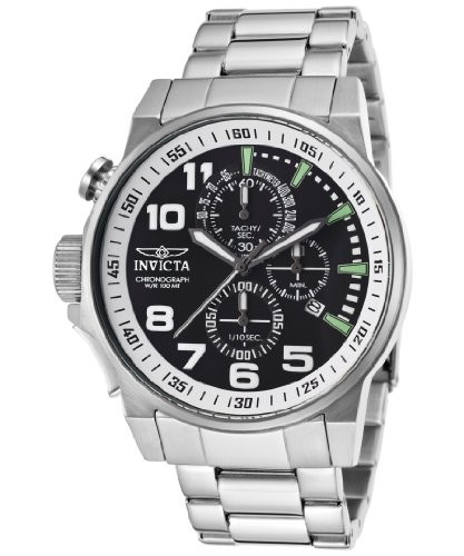 Invicta Force Chronograph Black Dial Stainless Steel Men's Watch 14955