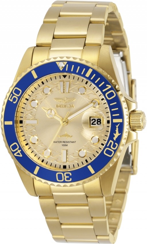 Invicta Invicta Pro Diver Master of The Oceans Quartz Gold Dial Men's Watch 30485 30485