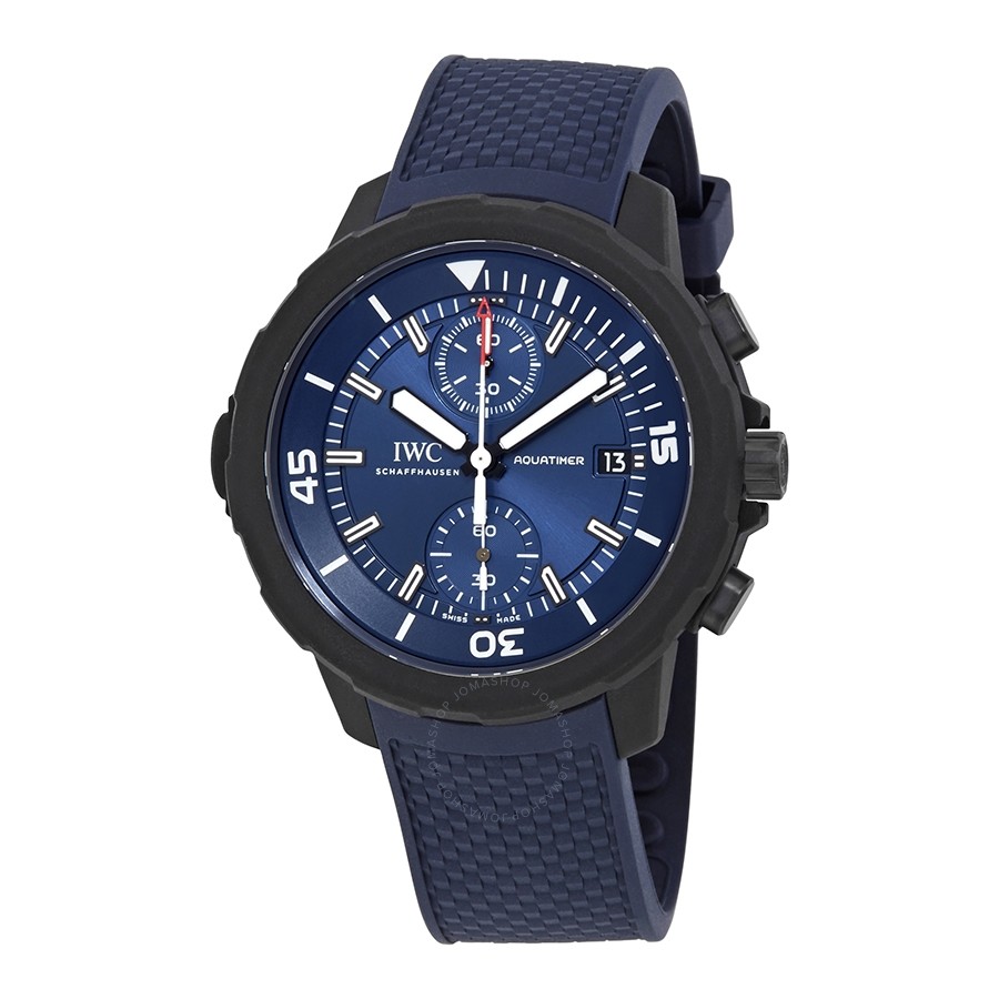 IWC Aquatimer Laureus Sport for Good Chronograph Automatic Blue Dial Men's Watch IW379507