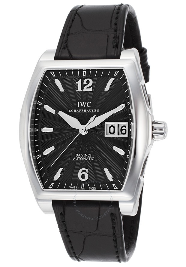 IWC Da Vinci Black Dial Black Leather Men's Watch IW452312