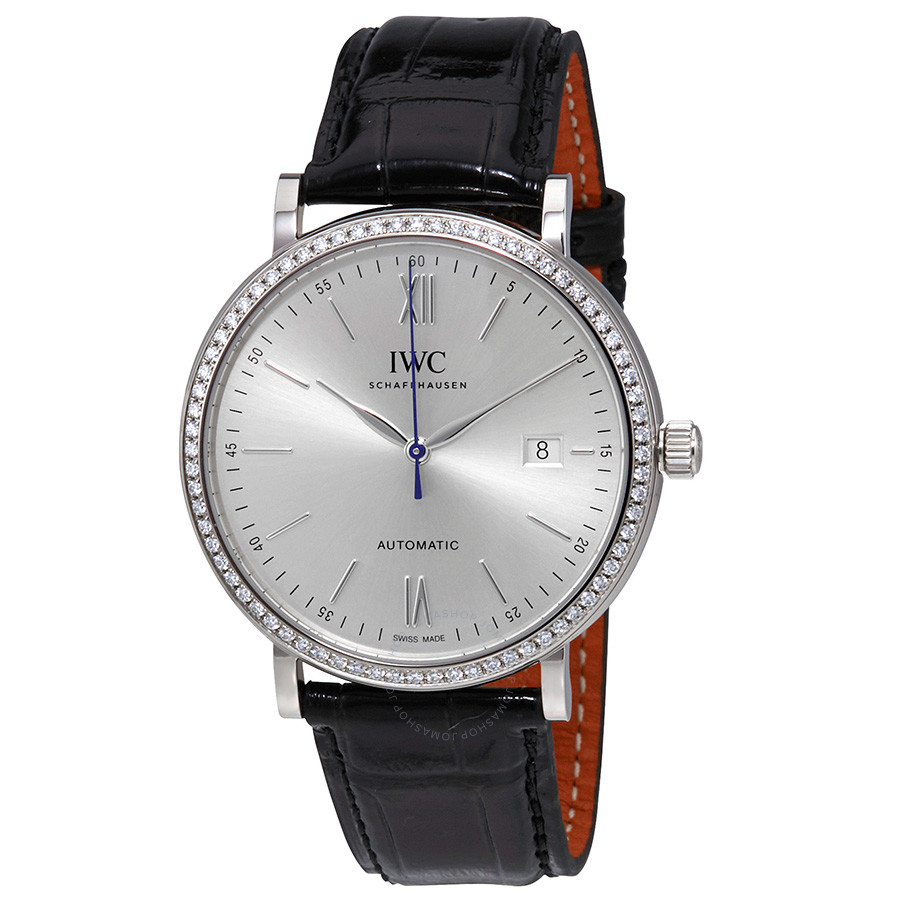 IWC Portofino Silver Dial Diamond Automatic Men's Watch IW356514