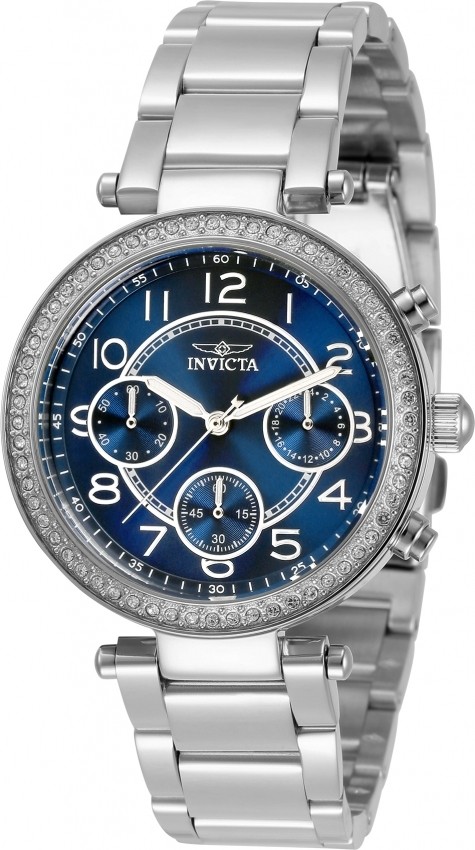 Invicta Invicta Angel Chronograph Quartz Crystal Blue Dial Ladies Watch 30968 30968