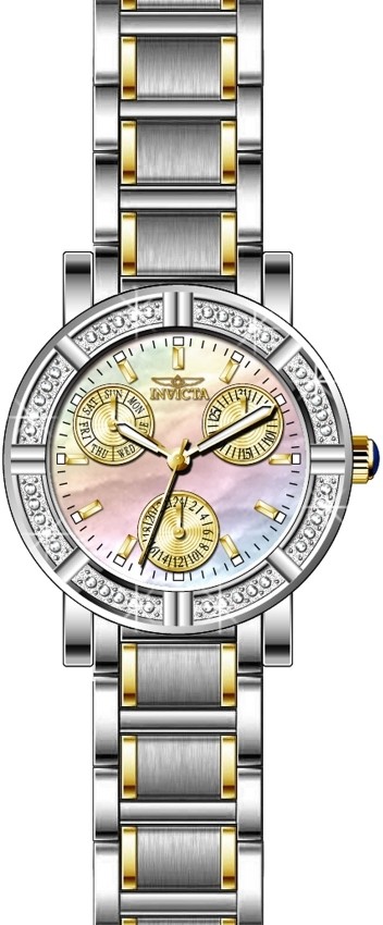 Invicta Angel Crystal White Mother of Pearl Dial Ladies Watch 29117