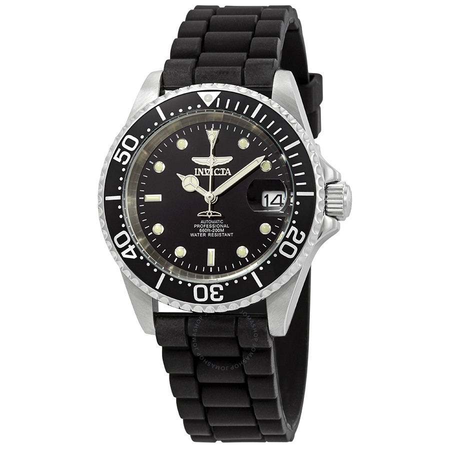 Invicta Pro Diver Automatic Diamond Black Dial Men's Watch 23678