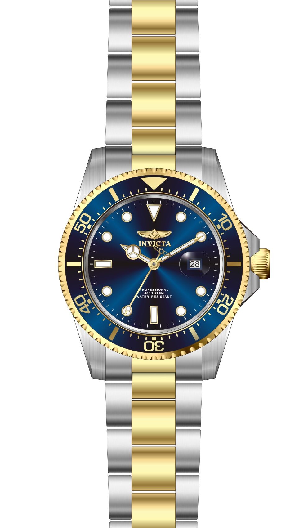 Invicta Pro Diver Blue Dial Two-tone Men's Watch 22058