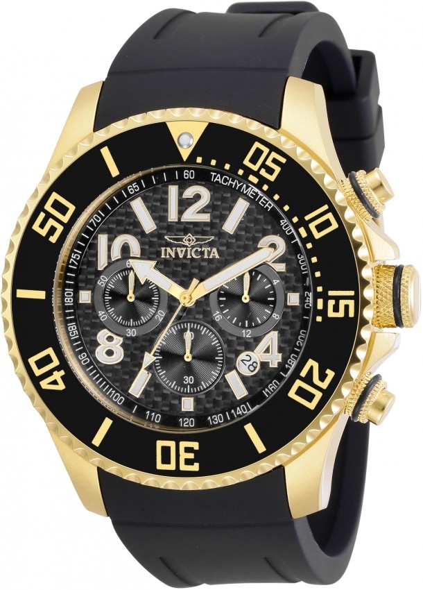 Invicta Pro Diver Chronograph Quartz Black Dial Men's Watch 30987