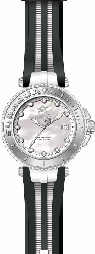 Invicta Subaqua Quartz White Mother of Pearl Dial Ladies Watch 27353