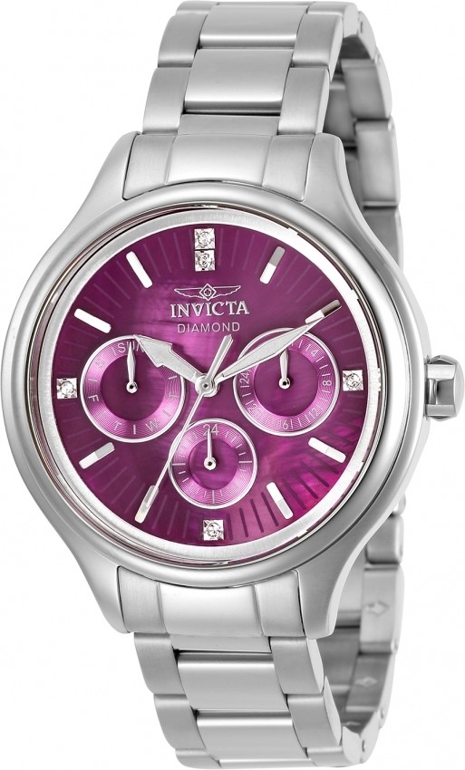 Invicta Invicta Angel Quartz Crystal Pink Dial Ladies Watch 30957 30957