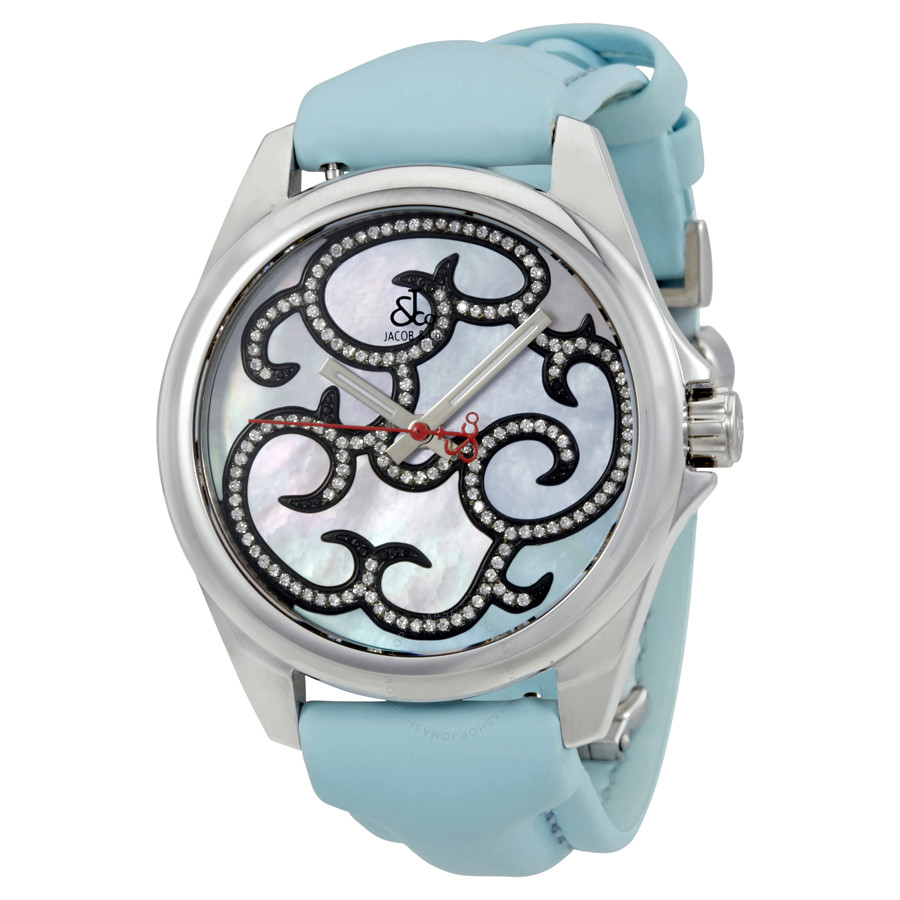 Jacob & Co. Jacob and Co. One Time Zone Mother of Pearl Diamond Ladies Watch JC-TZM22