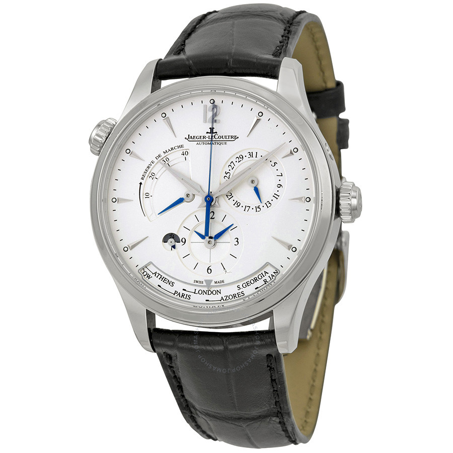 Jaeger LeCoultre Jaeger Lecoultre Master Geographic Silver Dial Men's Watch Q1428421