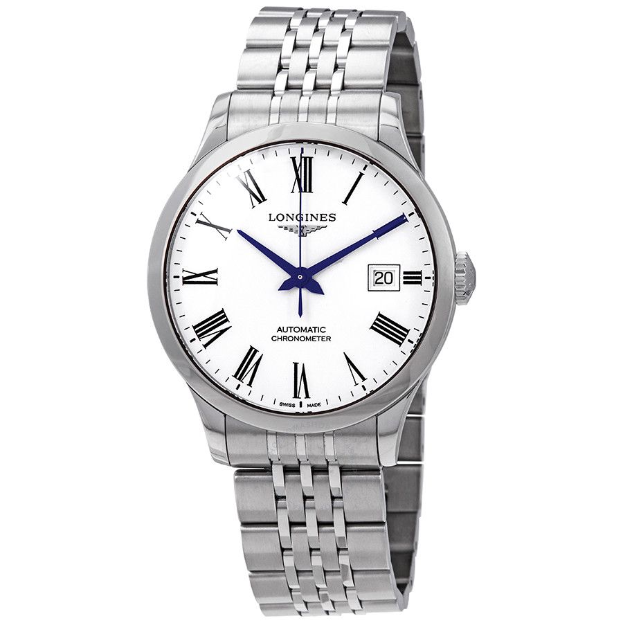 Longines Record Automatic White Dial Men's Watch L28204116