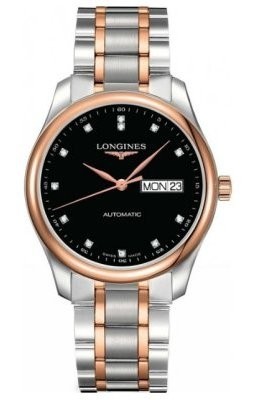 Longines Master Automatic Diamond Black Dial Men's Watch L2.755.5.59.7