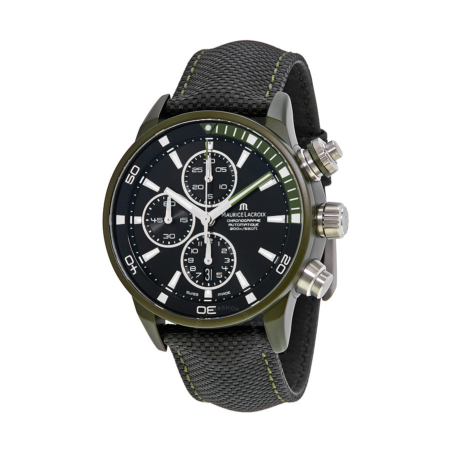 Maurice Lacroix Pontos S Extreme Black Dial Men's Watch PT6028-ALB21-331