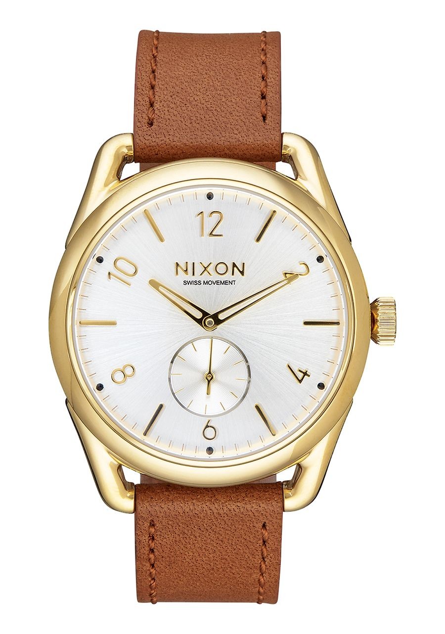 Nixon C39 Leather White Dial Men's Watch A4592227