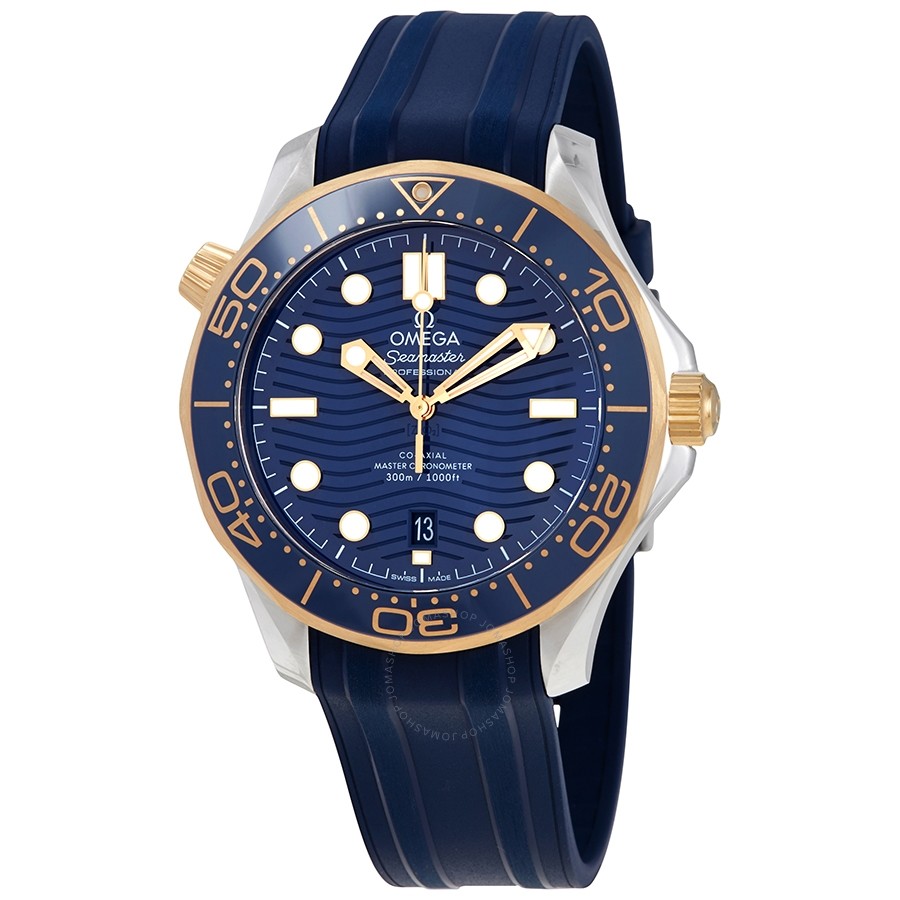 Omega Seamaster Automatic Chronometer Blue Dial Men's Watch 210.22.42.20.03.001