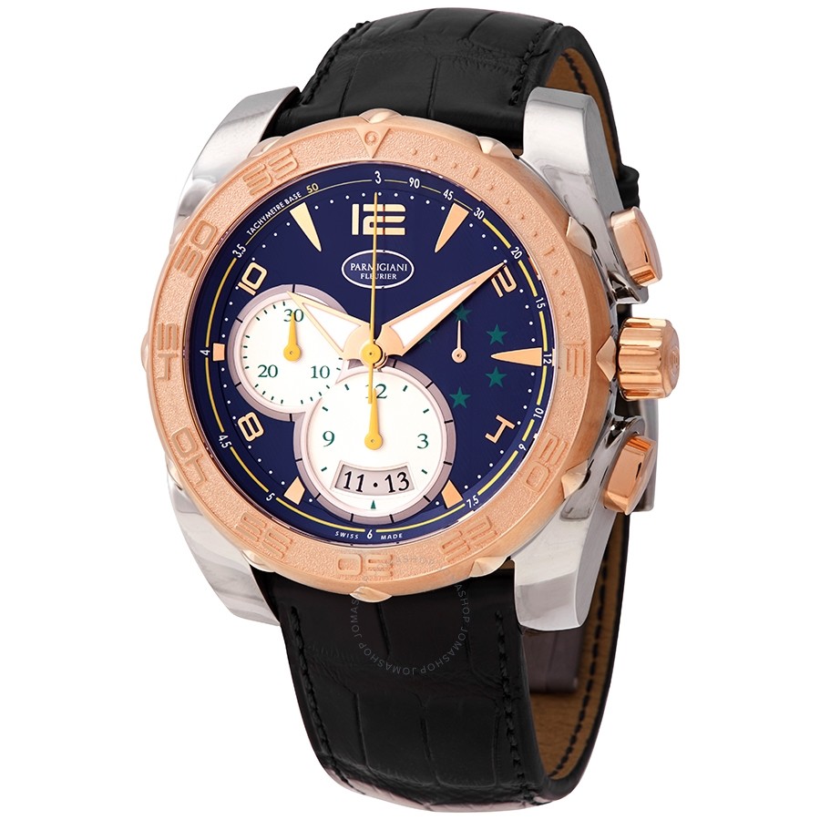 Parmigiani Fleurier Pershing 005 Chronograph Automatic Blue Dial Men's Watch PFC528-3102500-XA3142