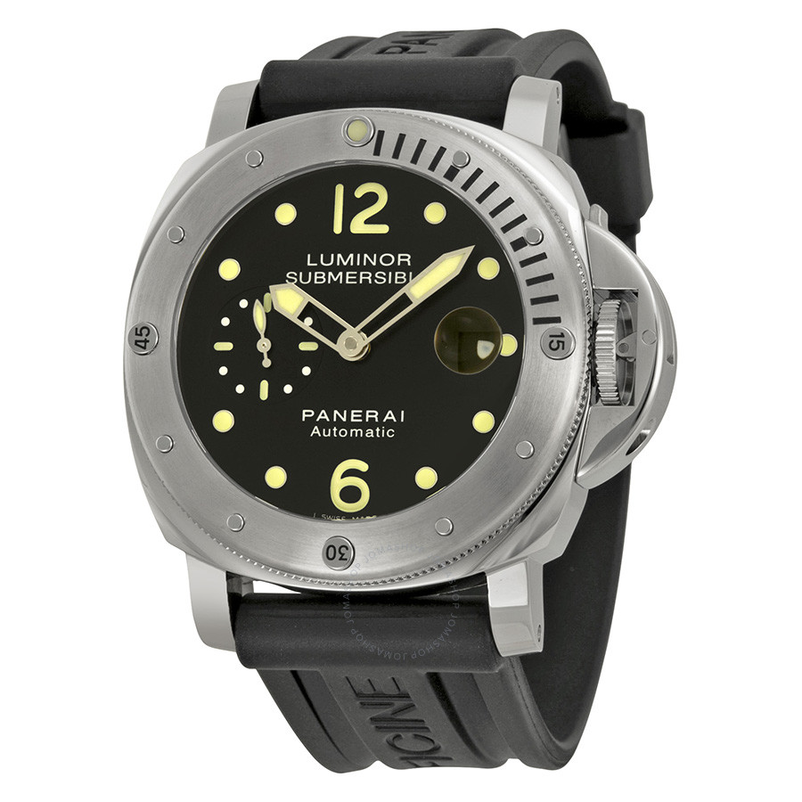 Panerai Luminor Submersible Black Dial Men's Watch PAM00024