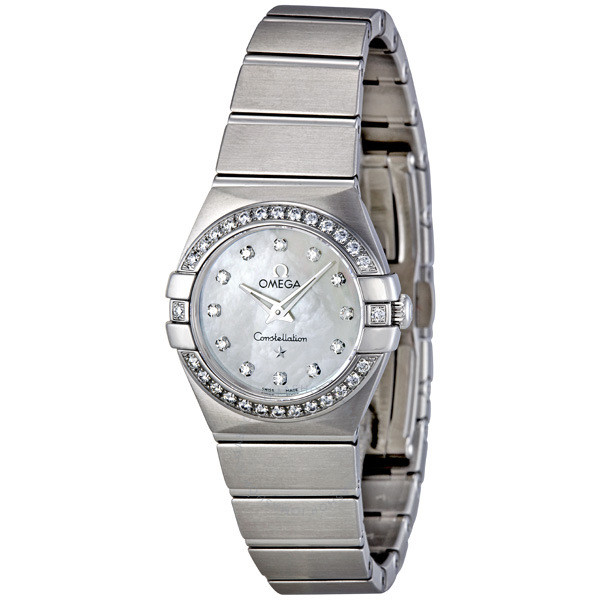 Omega Constellation Mother of Pearl Dial Steel Ladies Watch 123.15.24.60.55.001