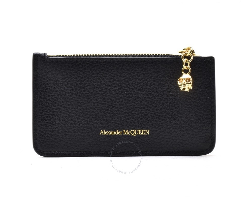 Alexander Mcqueen Alexander McQueen Black Leather Card Holder 554199 BPT0G 1000