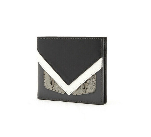 Fendi Fendi Men's Grey Leather Insert Horizontal Wallet 7M0169-8FJ-F06HP