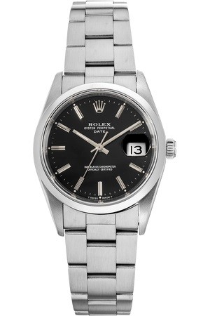 Rolex Pre-owned  Date Automatic Black Dial Men's Watch 15200 BKSO (Pre-own)