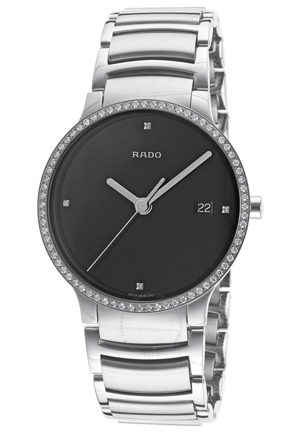 Rado Centrix Black Dial Men's Stainless Steel Watch R30630713