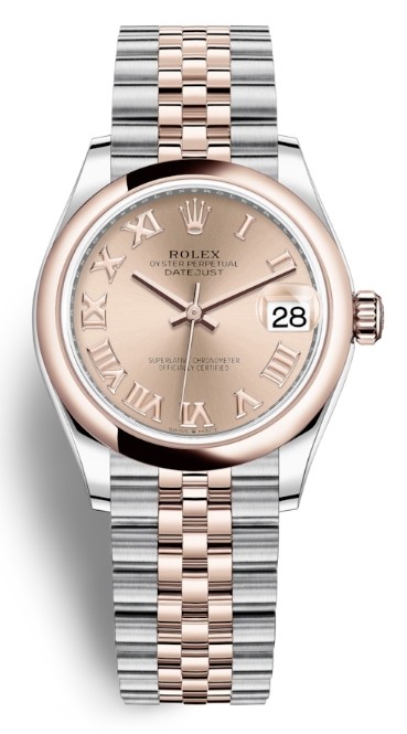 Rolex Datejust 31 Rose Dial Automatic Ladies Steel and 18kt Everose Gold Jubilee Watch 278241PRJ