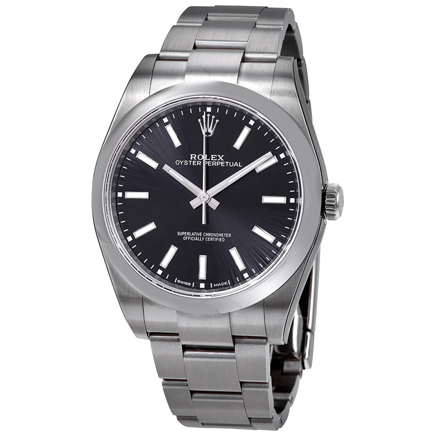 Rolex Oyster Perpetual Black Dial Automatic Men's Watch 114300BKSO