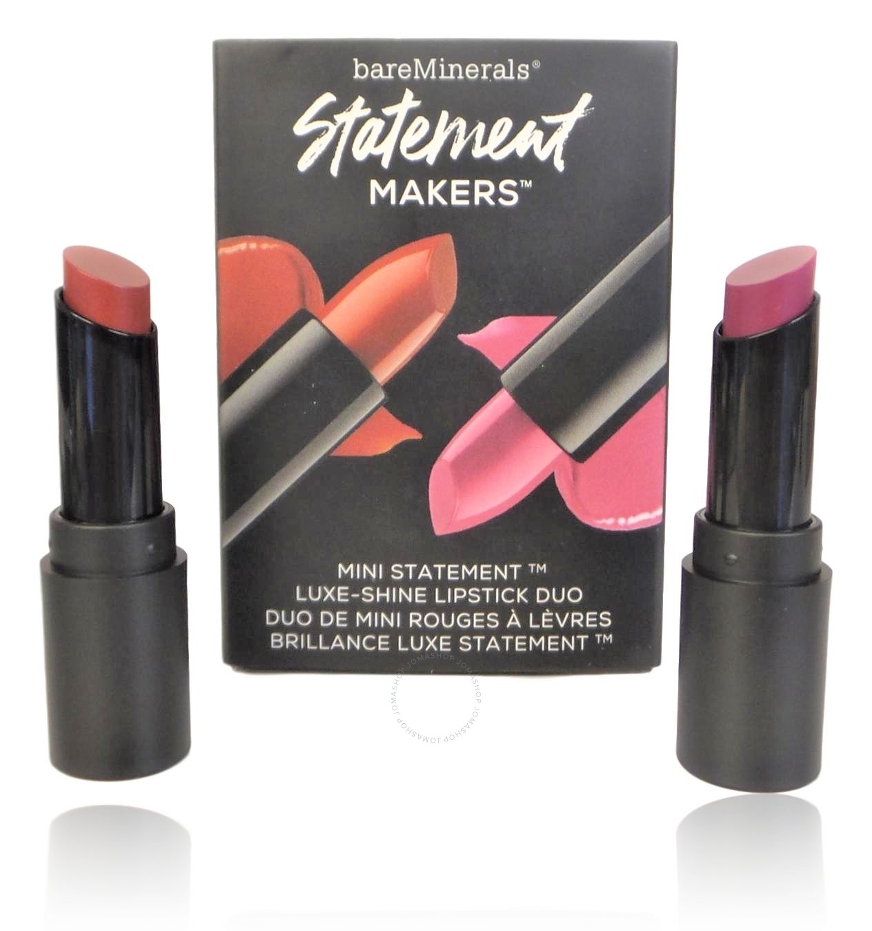 bareMinerals / Statement Makers Mini Luxe-shine Lipstick Duo .04 oz (1 ml) BARESX1