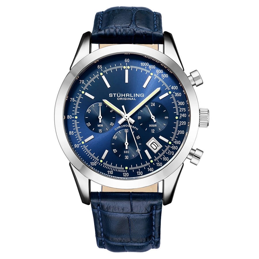 Stuhrling Original Monaco Quartz Blue Dial Men's Watch M13660