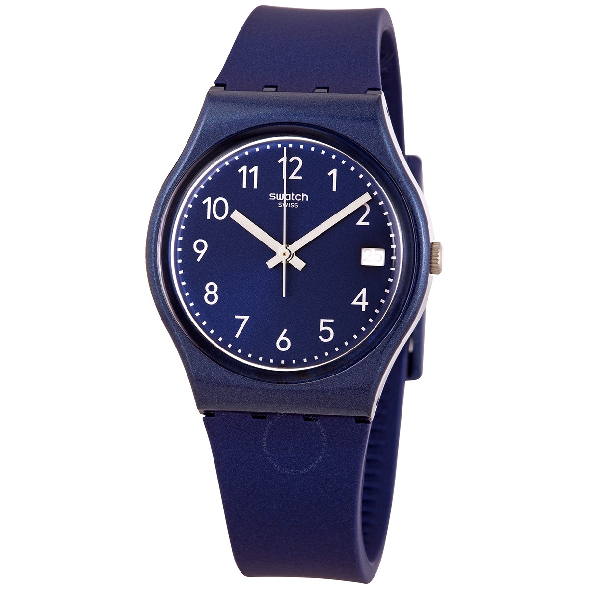 Swatch Silver in Blue Quartz Ladies Watch GN416