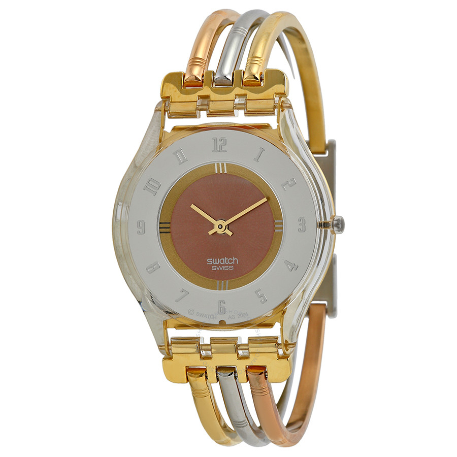 Swatch Skin Classic Tri-colored Stainless Steel Ladies Watch SFK240A