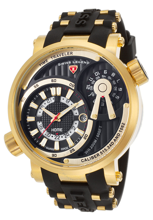 Swiss Legend Time Traveler Chronograph Men's Watch 13841SM-YG-01 SL-13841SM-YG-01