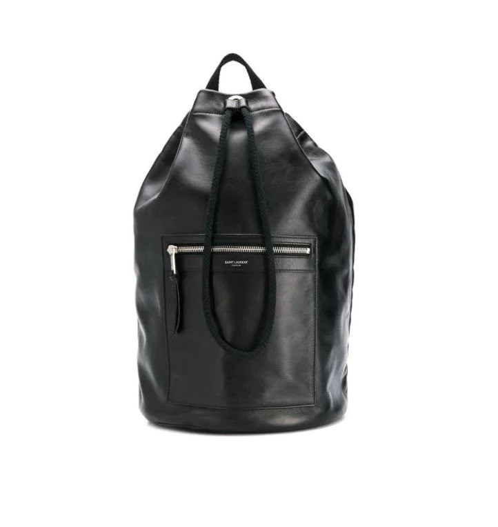 Saint Laurent Men's Black City Sailor Backpack in Smooth Leather 553969 CWTCE 1000