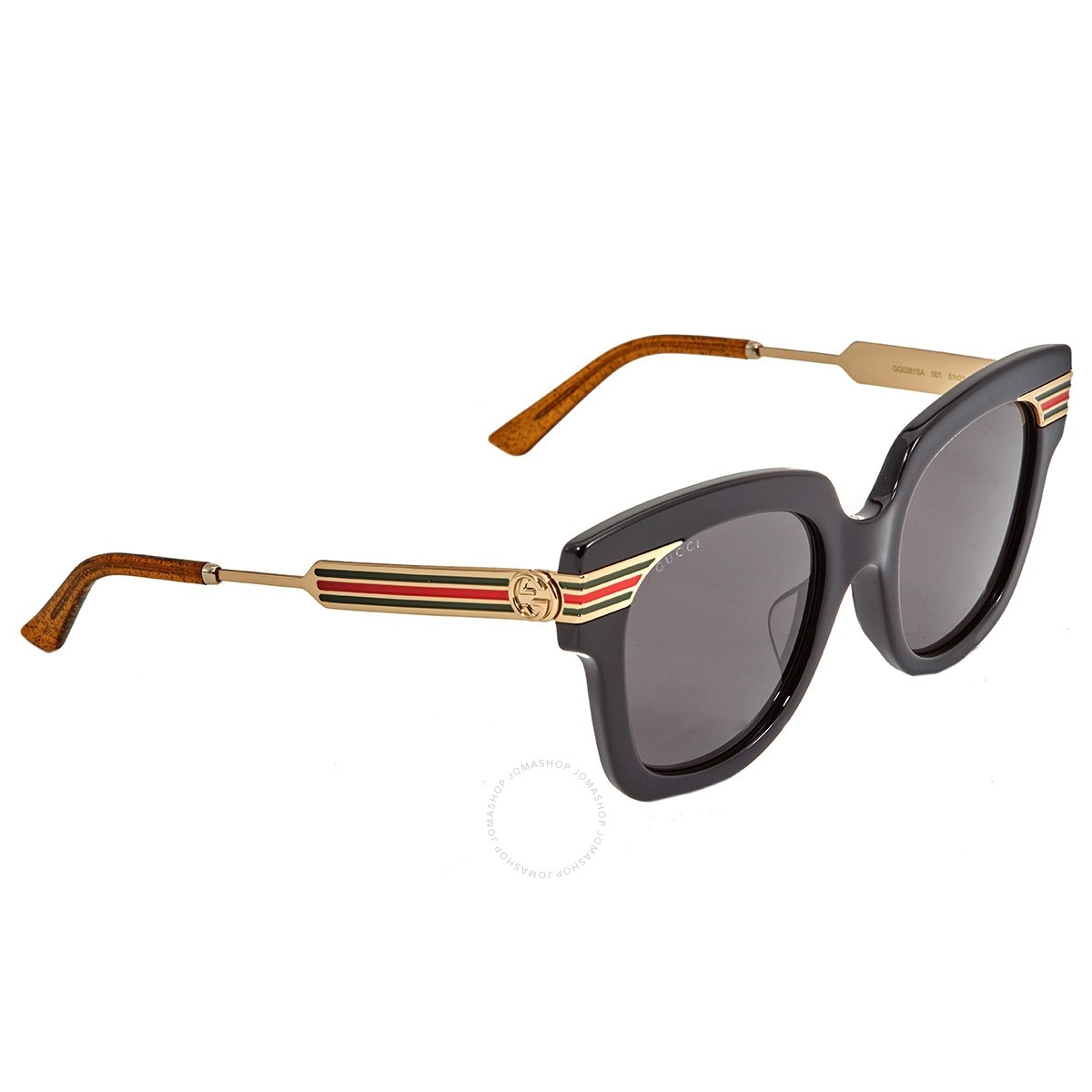 Gucci Grey Gradient Square Ladies Sunglasses GG0281SA 001 51