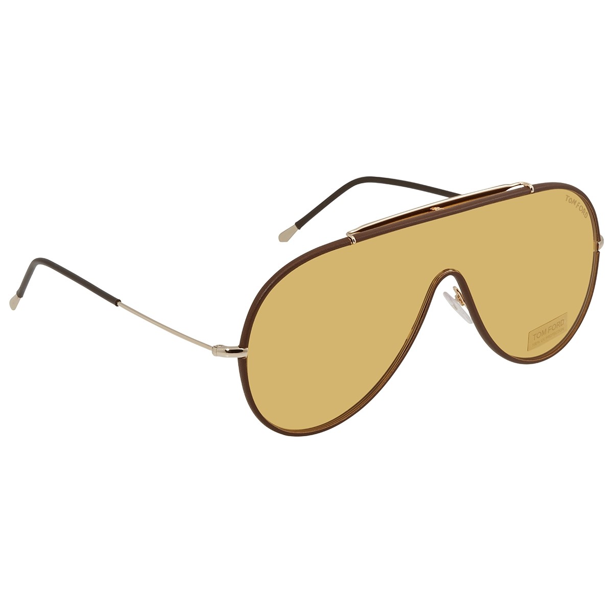 Tom Ford Yellow Shield Sunglasses FT0671 48E 137