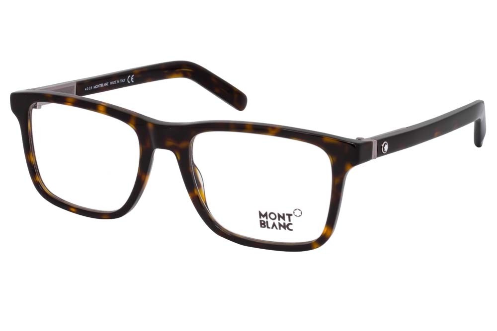 Montblanc Brown Havana Eyeglasses MB0737 055 53