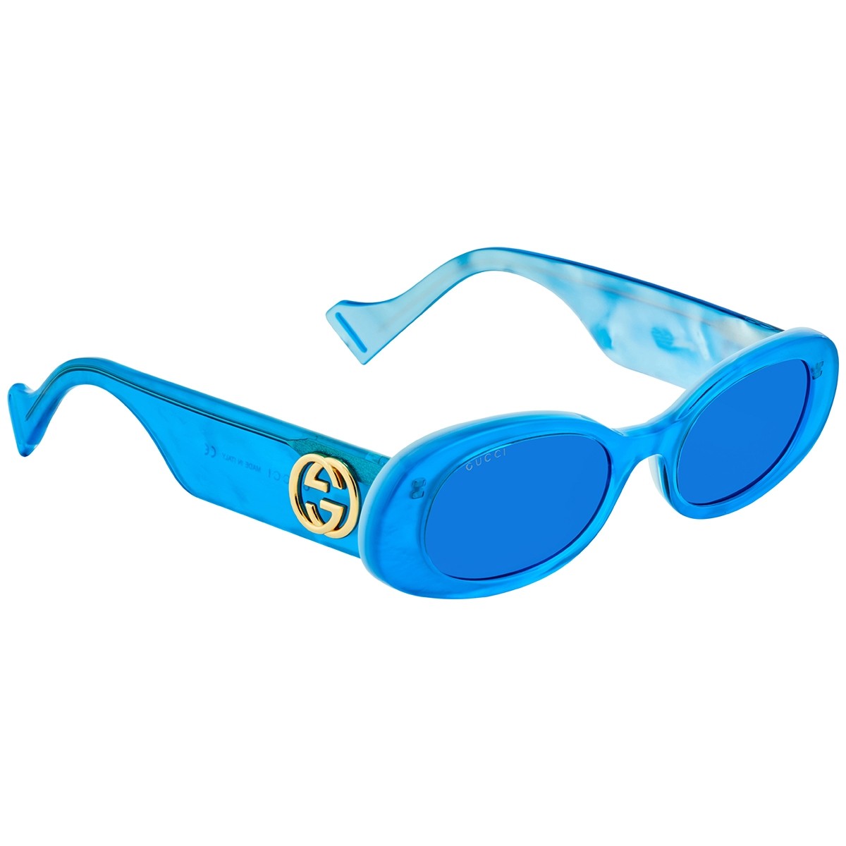 Gucci Blue Oval Ladies Sunglasses GG0517S 006 52
