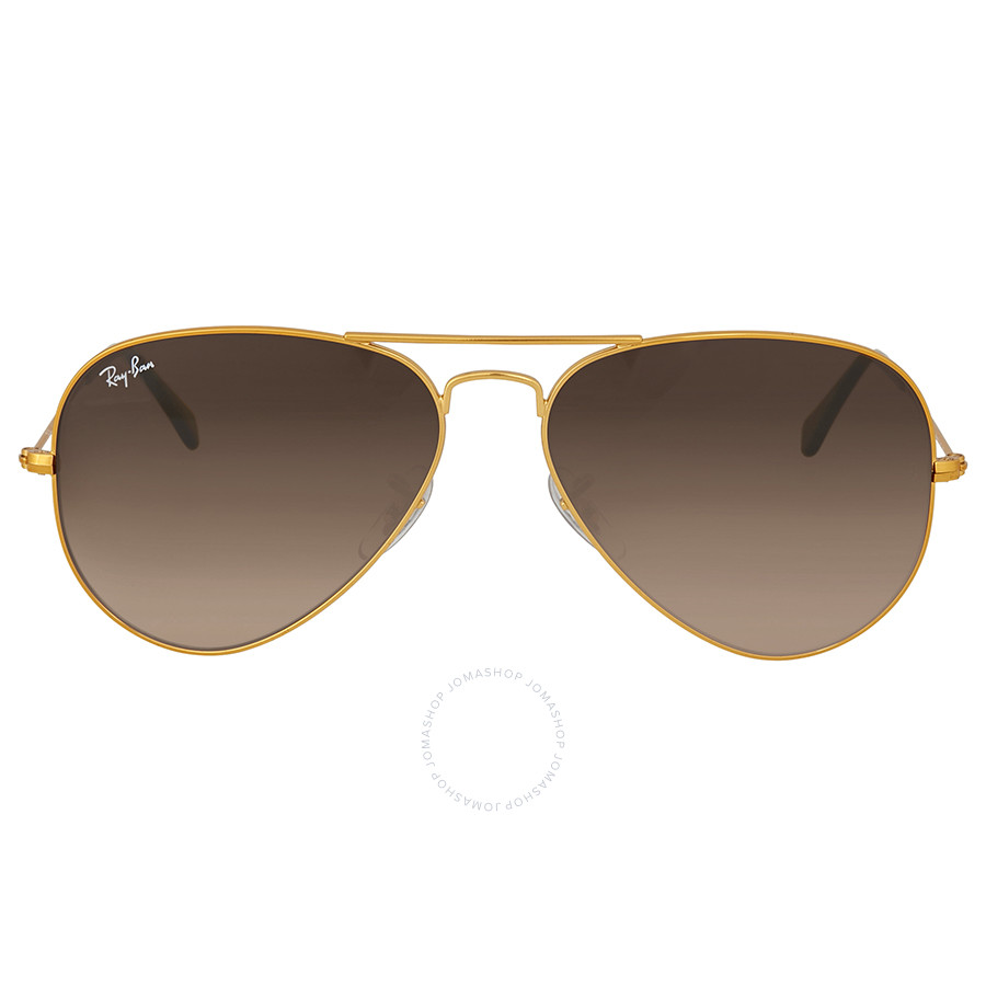 Ray Ban Brown Gradient Aviator Sunglasses RB3025 9001A5 58