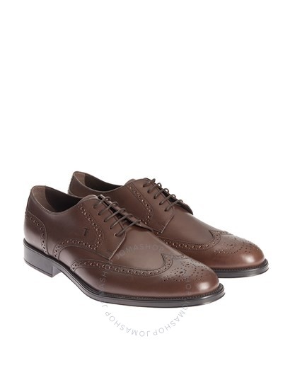Tod's Men's Dark Brown Brogue Shoes XXM0RQ00C10D90S800