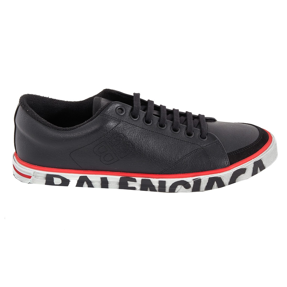 Balenciaga Men's Black Leather Match Sneakers 561254 WAZH1 1000