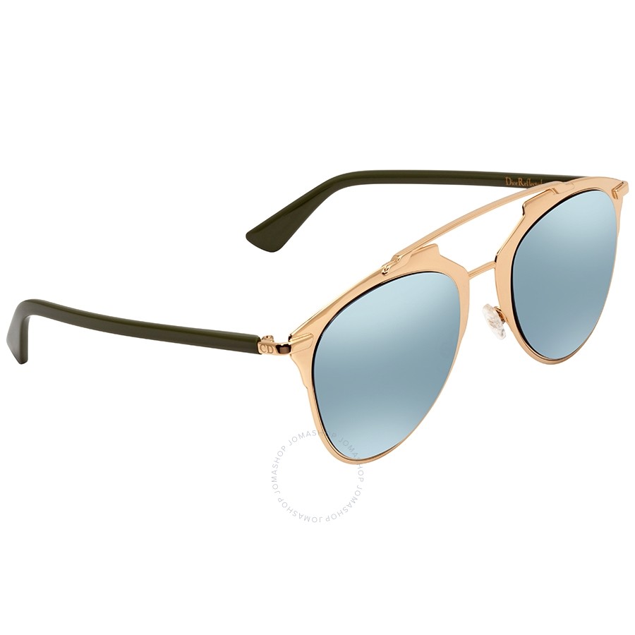 Dior Azure Mirror Lens Aviator Ladies Sunglasses DIORREFLECTED XX8/3J 52