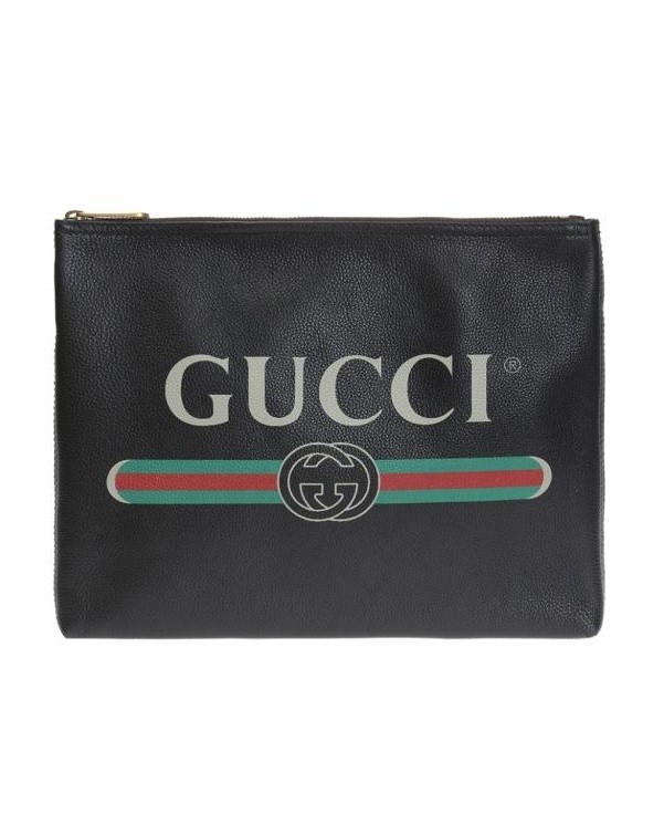 Gucci Men's  Print Leather Portfolio Bag (12" x 9.5") 500981 0GCAT 8163