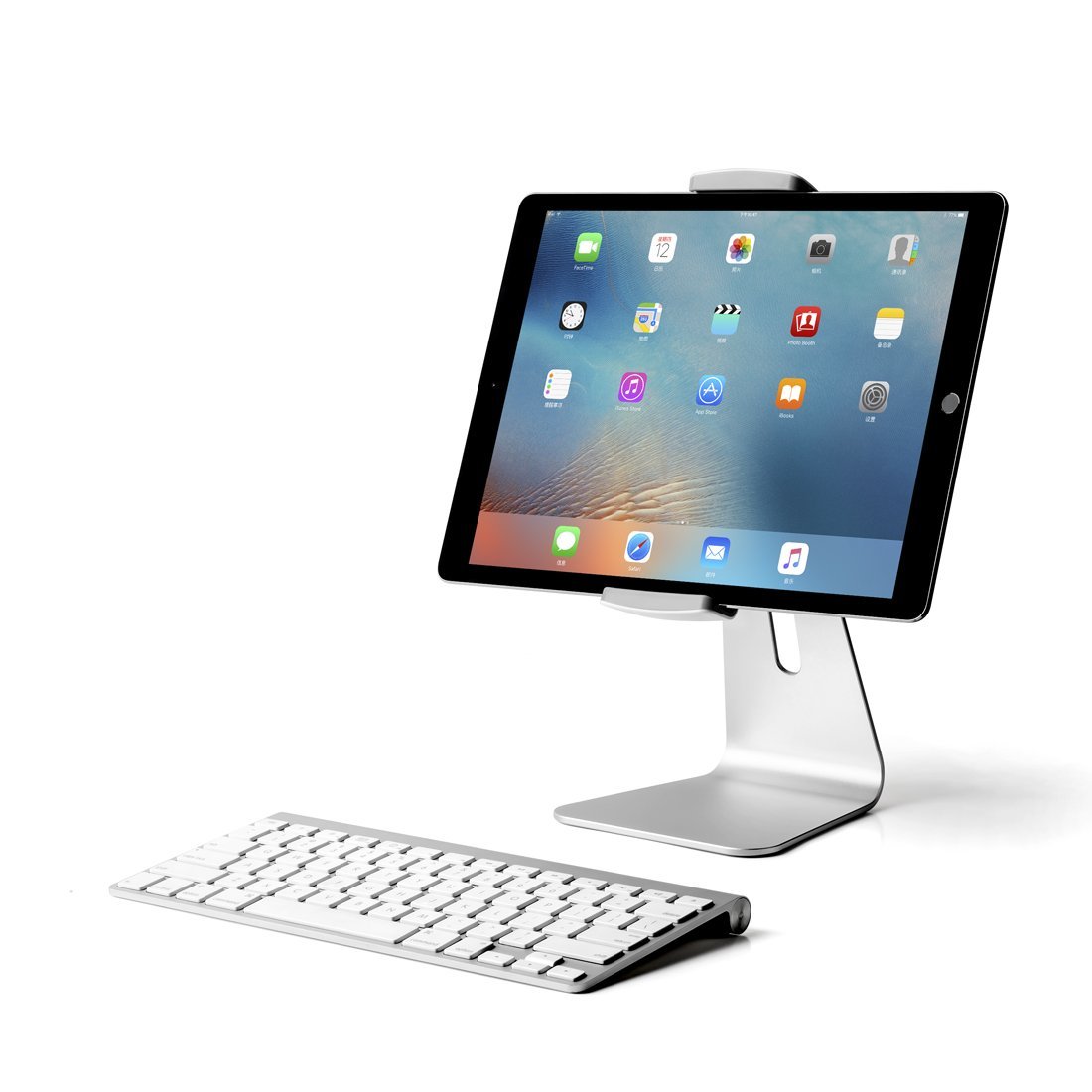 Viozon ipad Pro Stand, Tablet Holder Stand 360° Rotatable Aluminum Alloy Desktop Holder Tablet Stand for Ipad Pro Ipad Air Ipad Mini Surface and Surface Pro