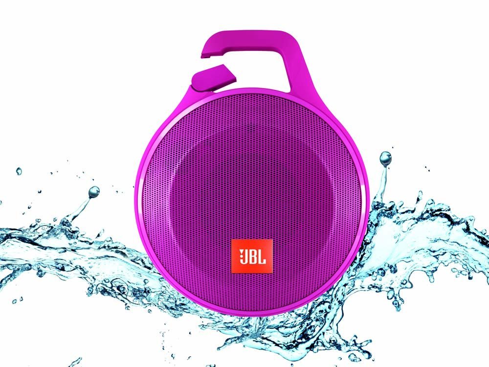 JBL Clip+ Splashproof Portable Bluetooth Speaker (Pink)