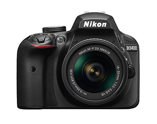 Nikon D3400 DSLR Camera w/ AF-P DX NIKKOR 18-55mm f/3.5-5.6G VR Lens - Black (Certified Refurbished)